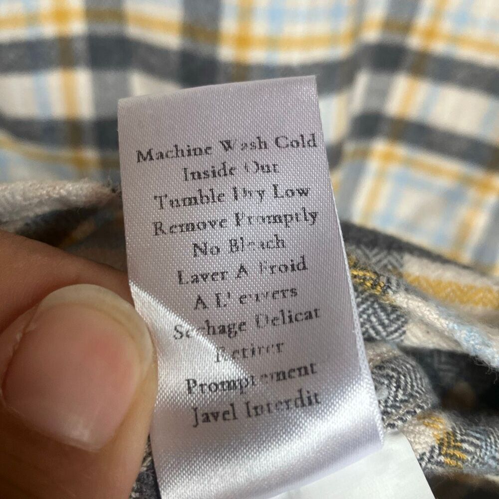 Frank & Eileen Plaid Pocket Flannel 100% Cotton Womens Small #780 - Picture 5 of 11
